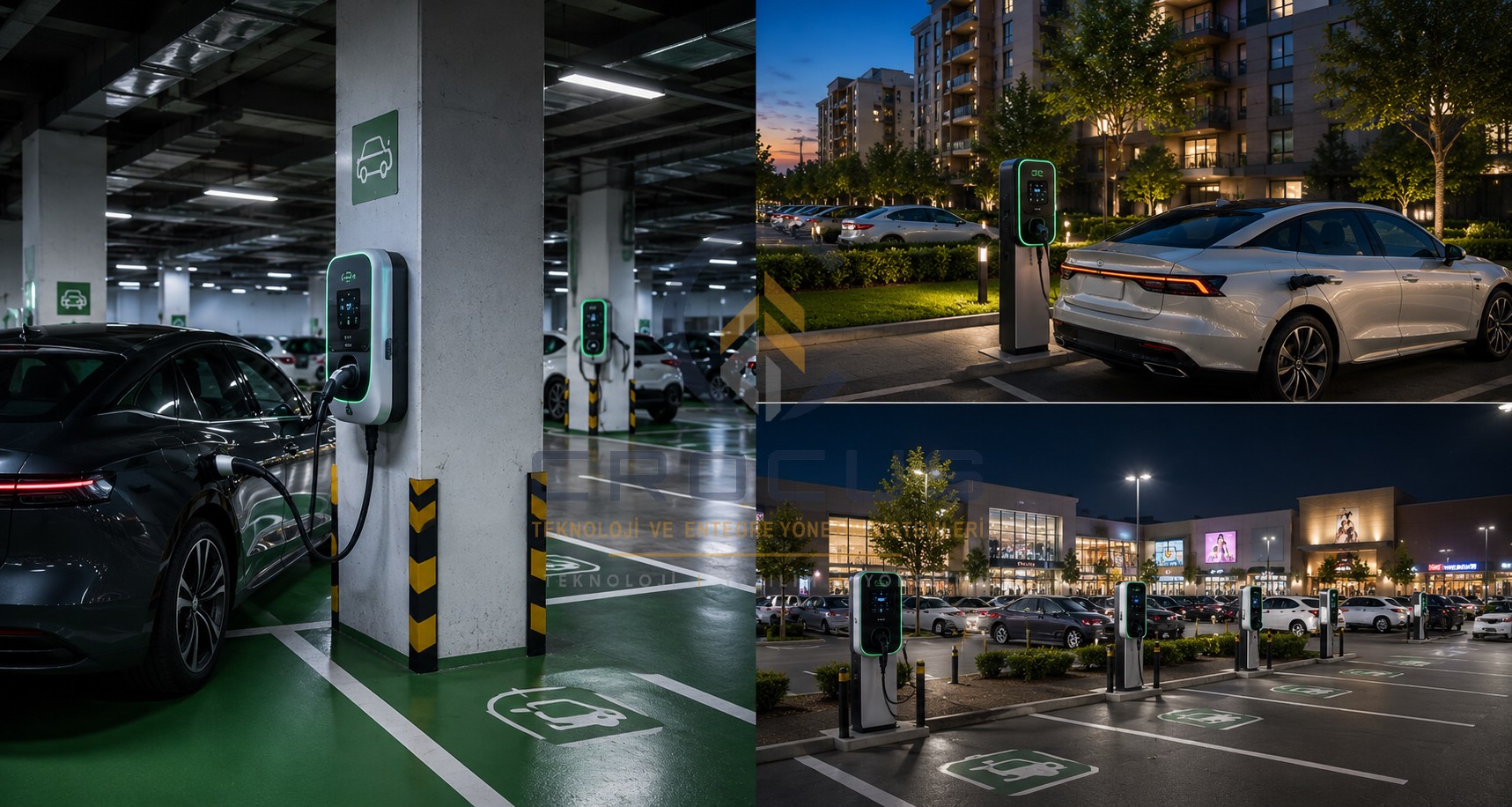CROCUS Elektrikli Araç Şarj İstasyonları