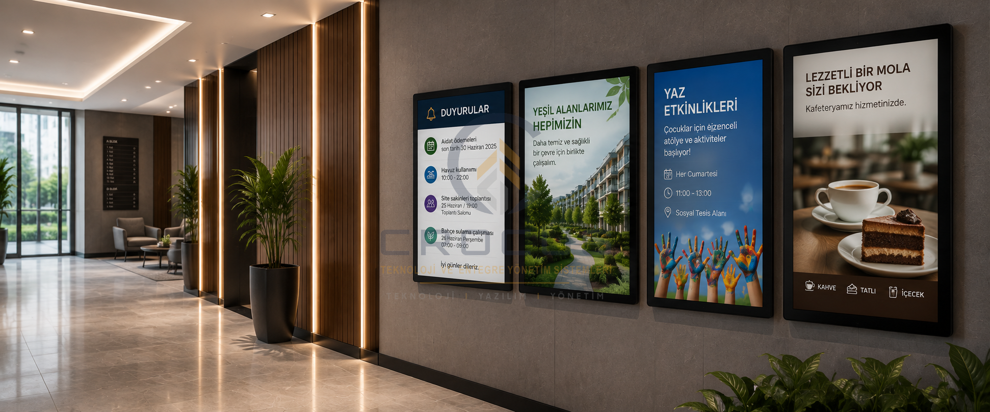 Ortak Alan Dijital Duyuru ve Reklam Panoları